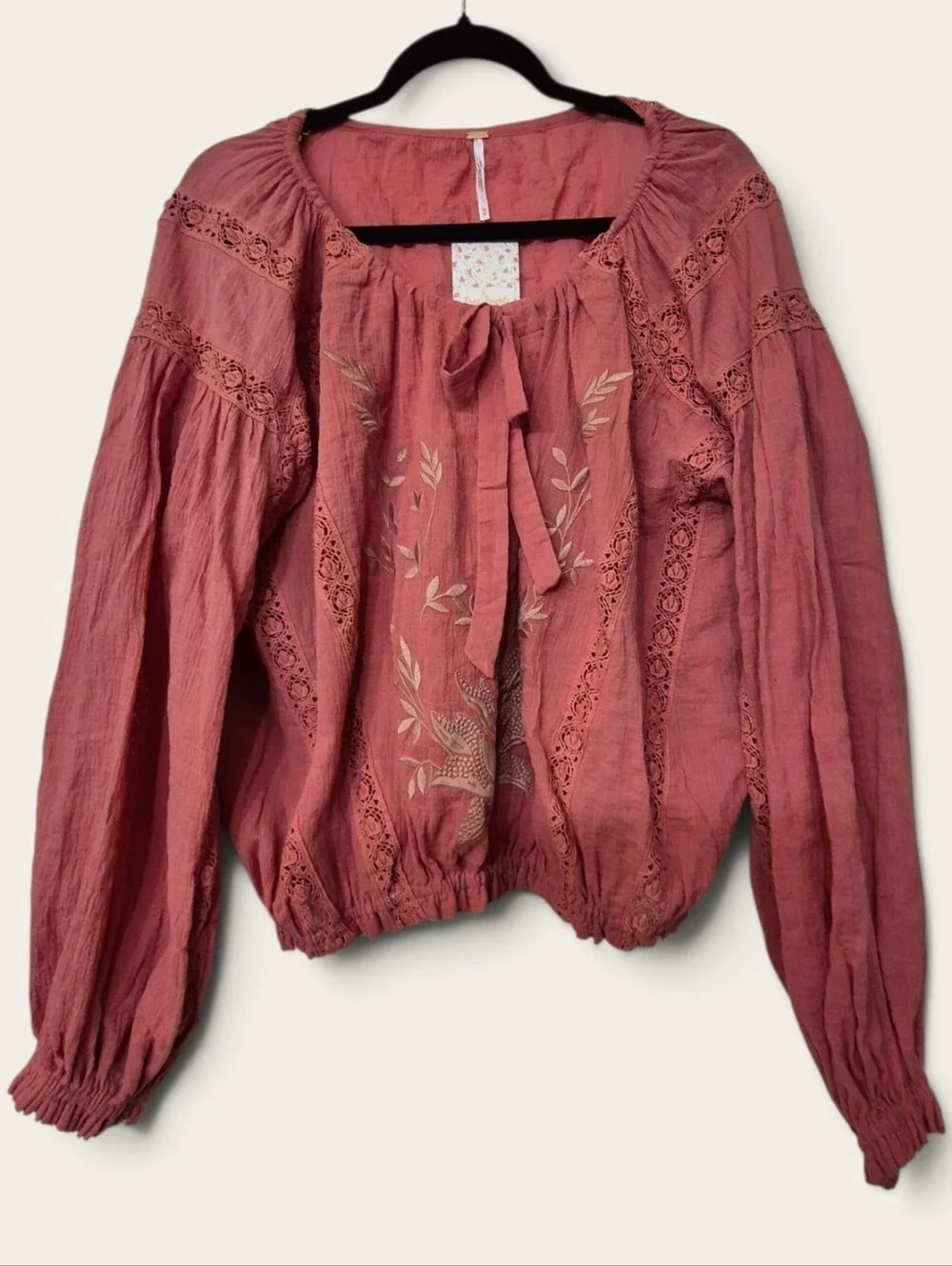 Free People NWT Maria Maria Lace Athena Blouse XS Retails  $128